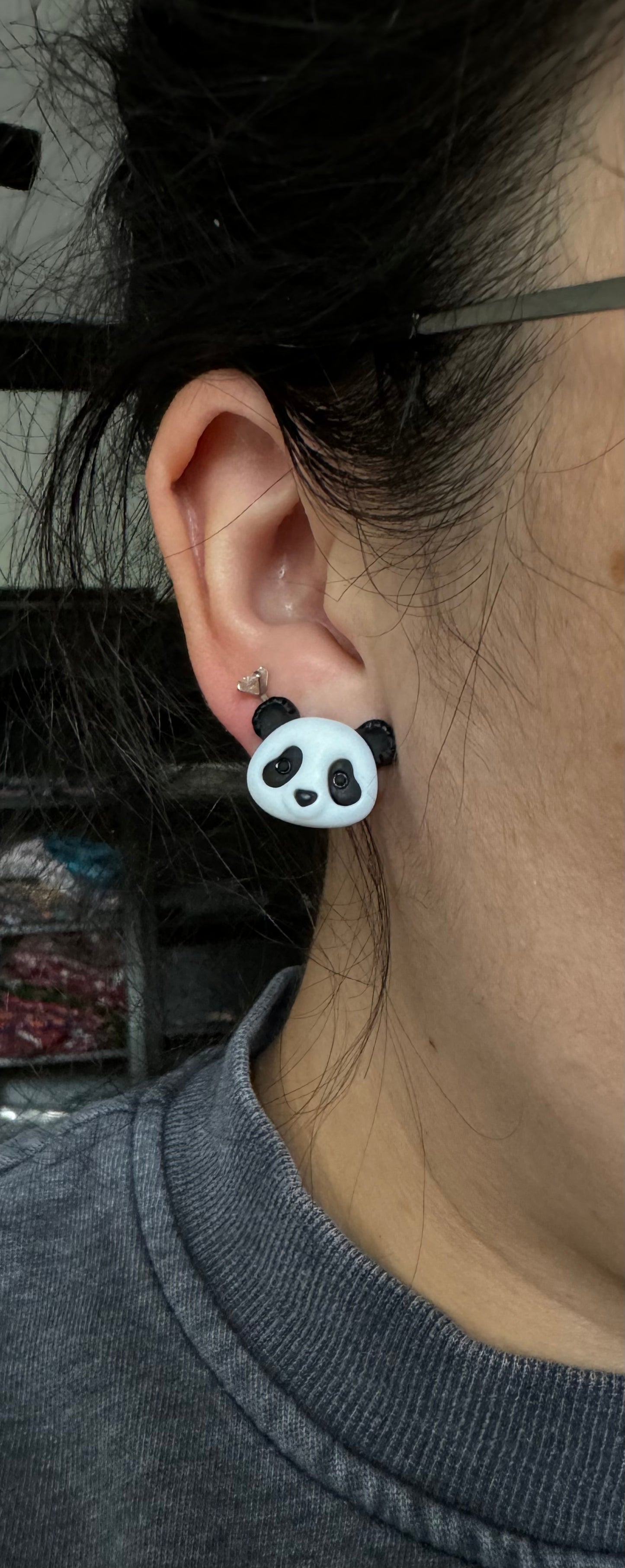 Panda earrings Panda Gift