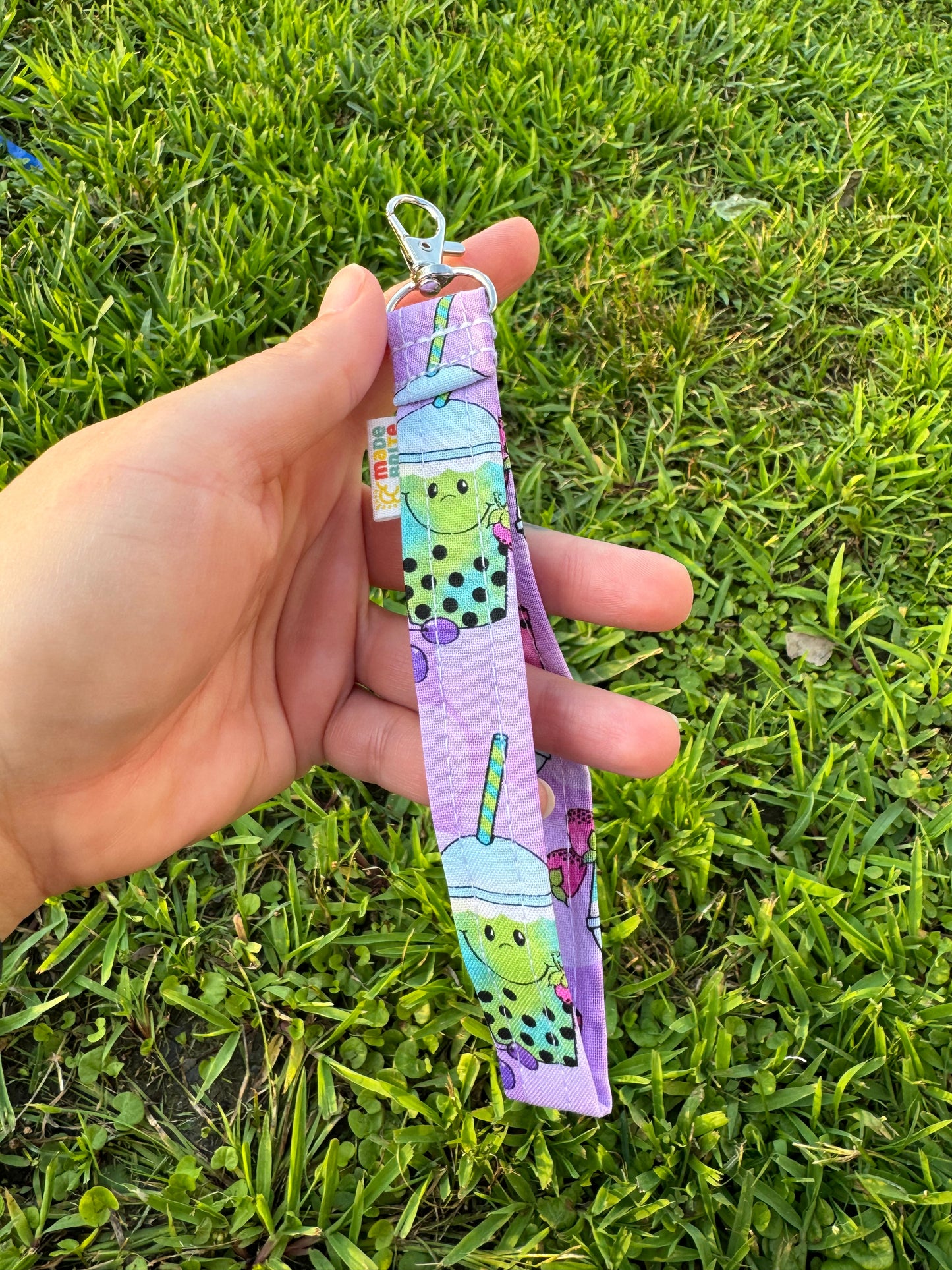 Boba Tea Tapioca Wristlet Keychain Gift