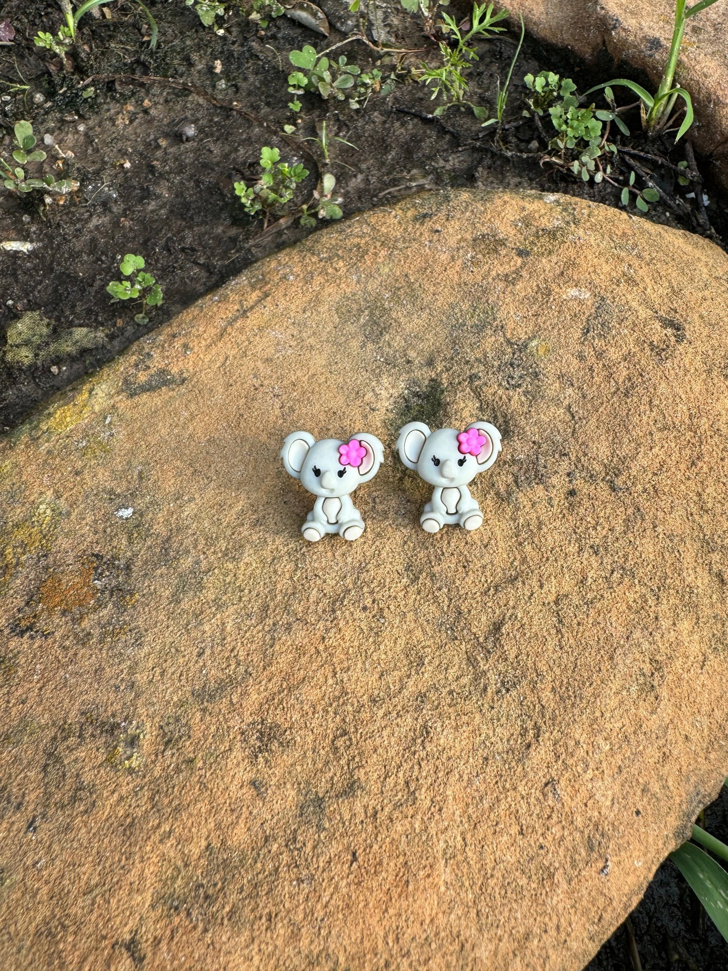 Koala Stud Post Earrings