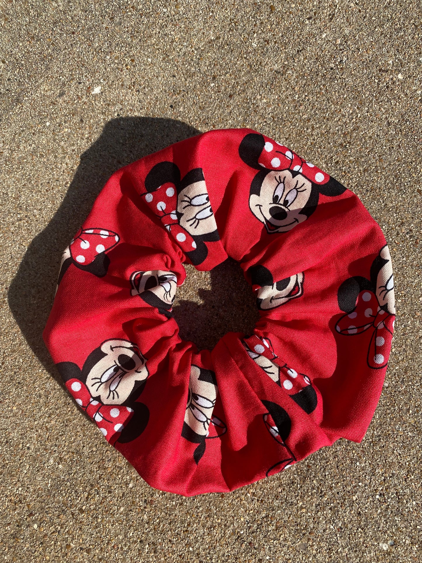 Minnie Mouse Scrunchie Hair Tie Ponytail Gift