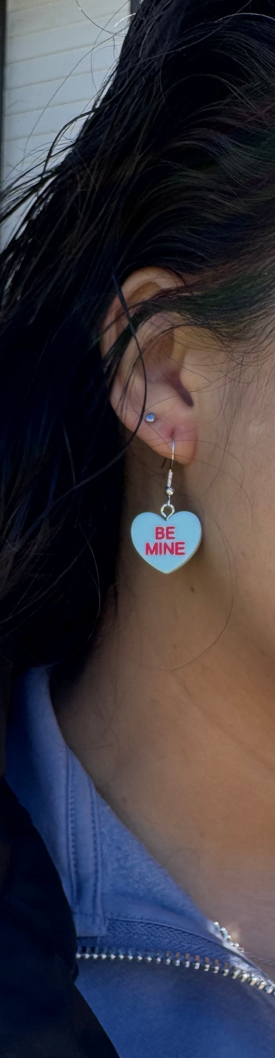 Valentine Brachs Conversation Heart Stud and Dangle Earrings