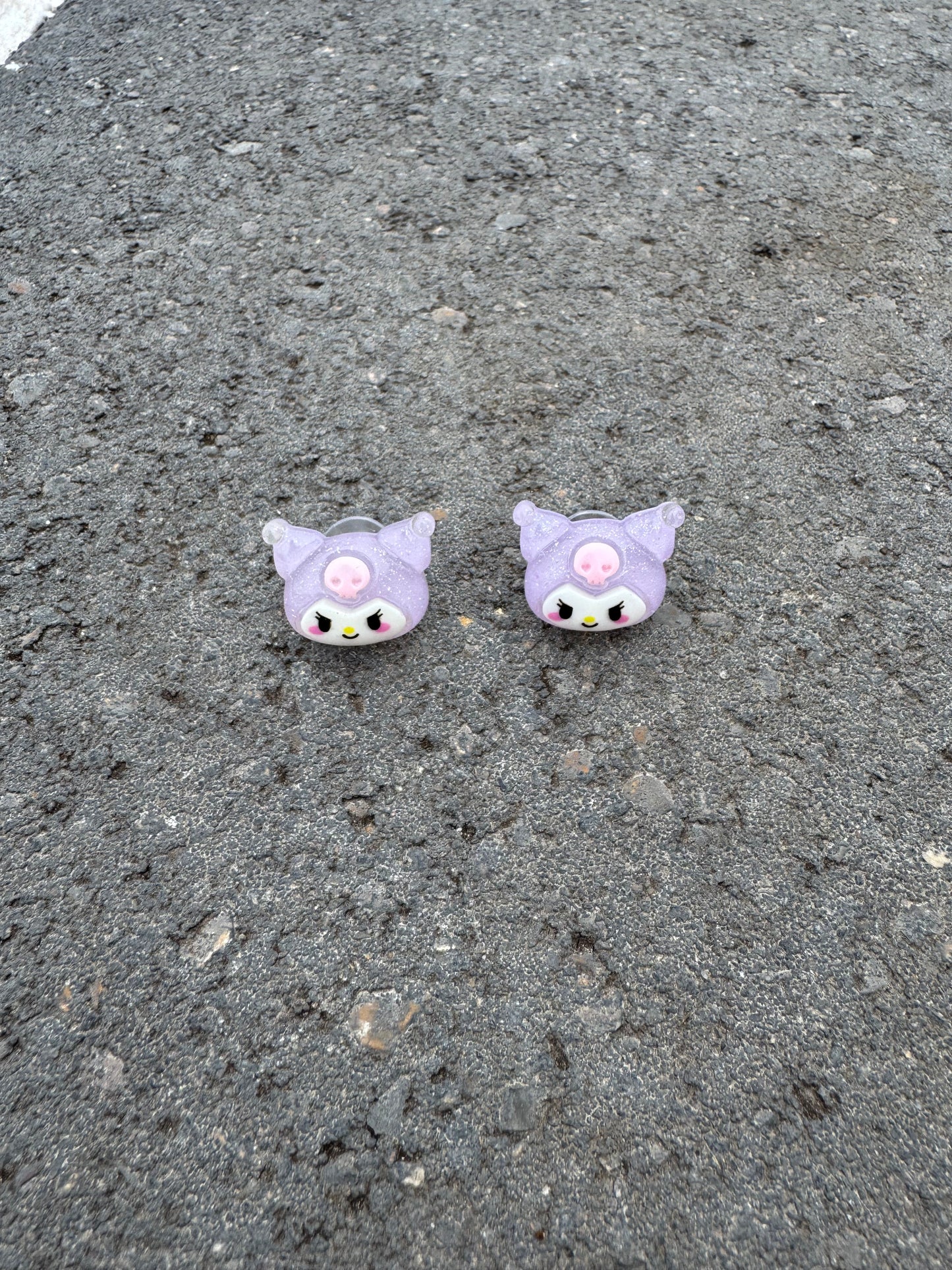 Kuromi Stud Post Comic Con Earrings