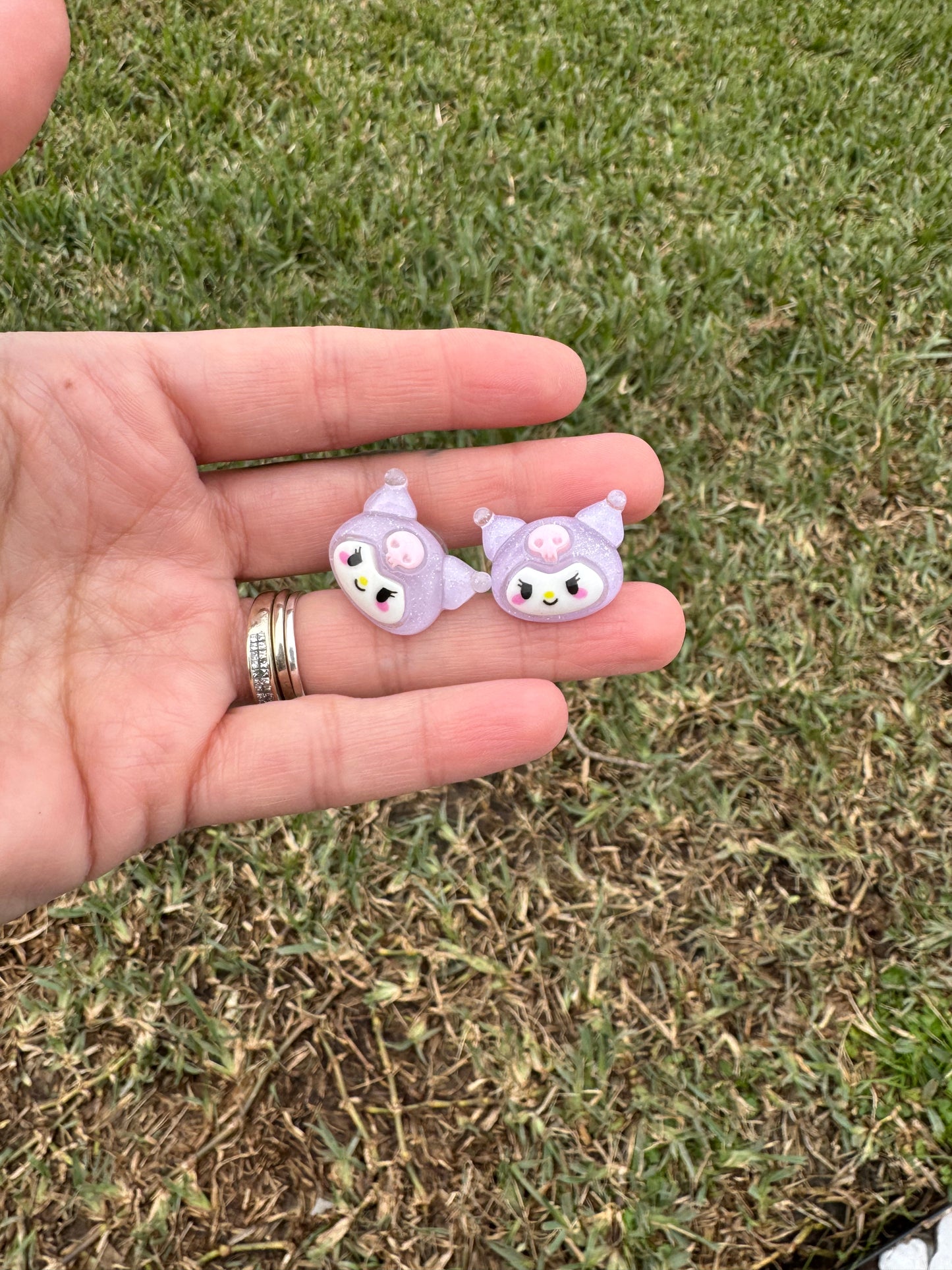 Kuromi Stud Post Comic Con Earrings