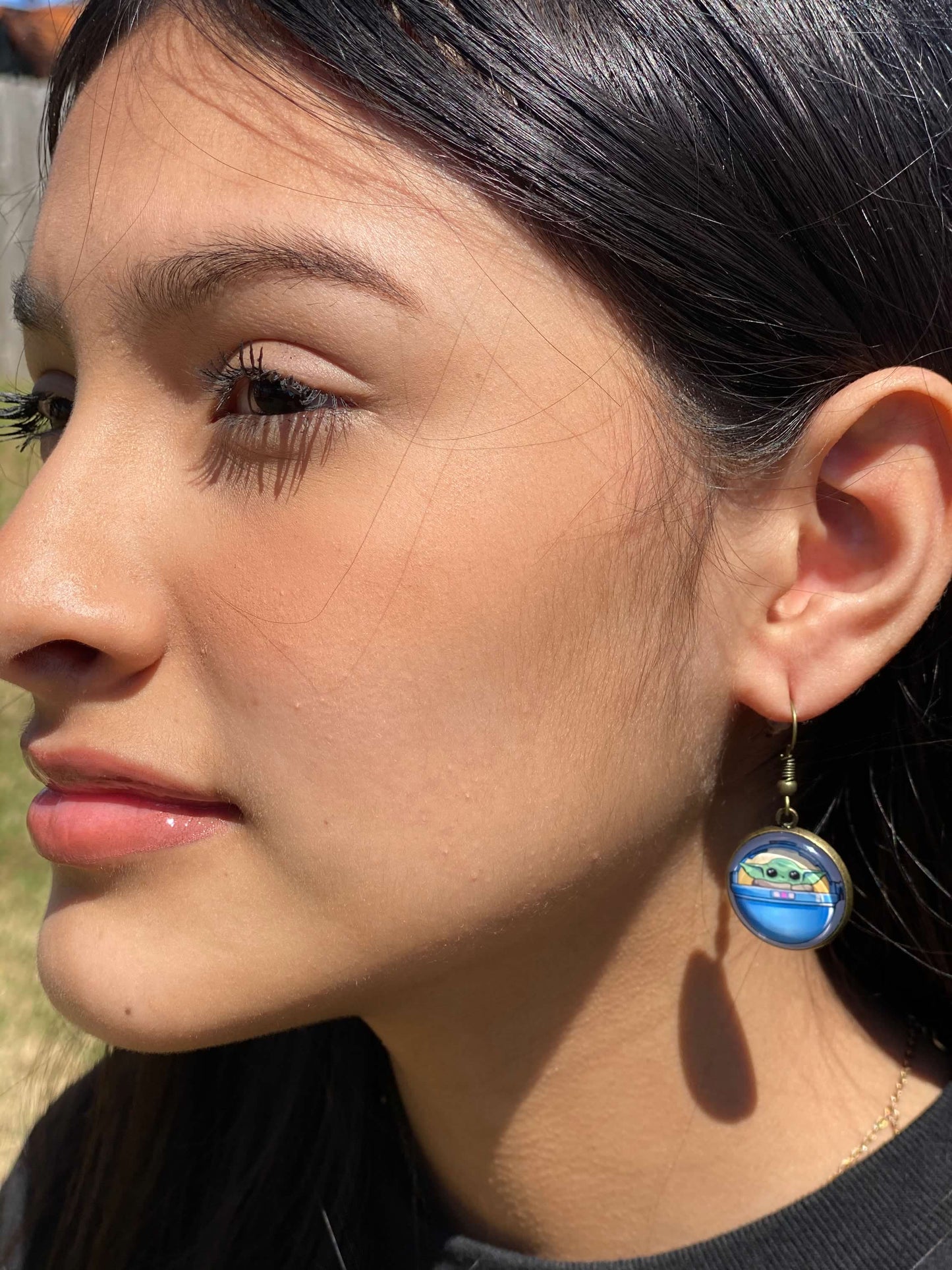 Baby Yoda Star Wars Dangle Earrings