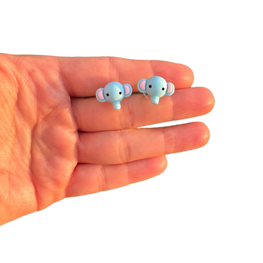 Lucky Elephant Stud Post Earrings Gift