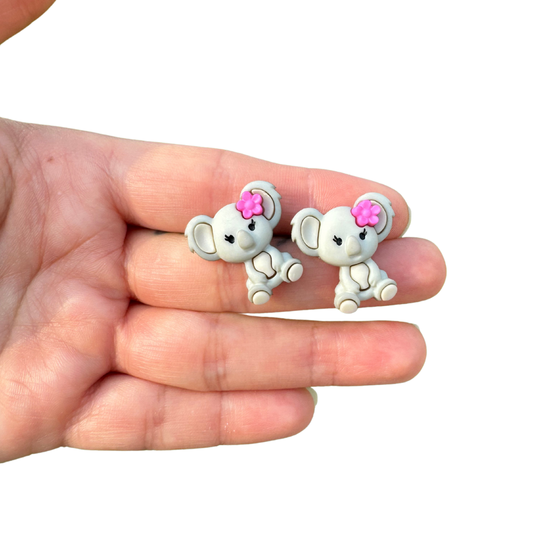 Koala Stud Post Earrings