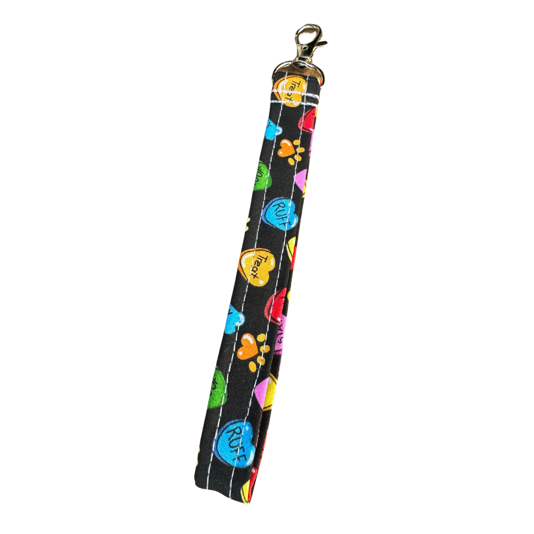 Dog Mom Dog Lover Dog Sitter Wristlet Keychain