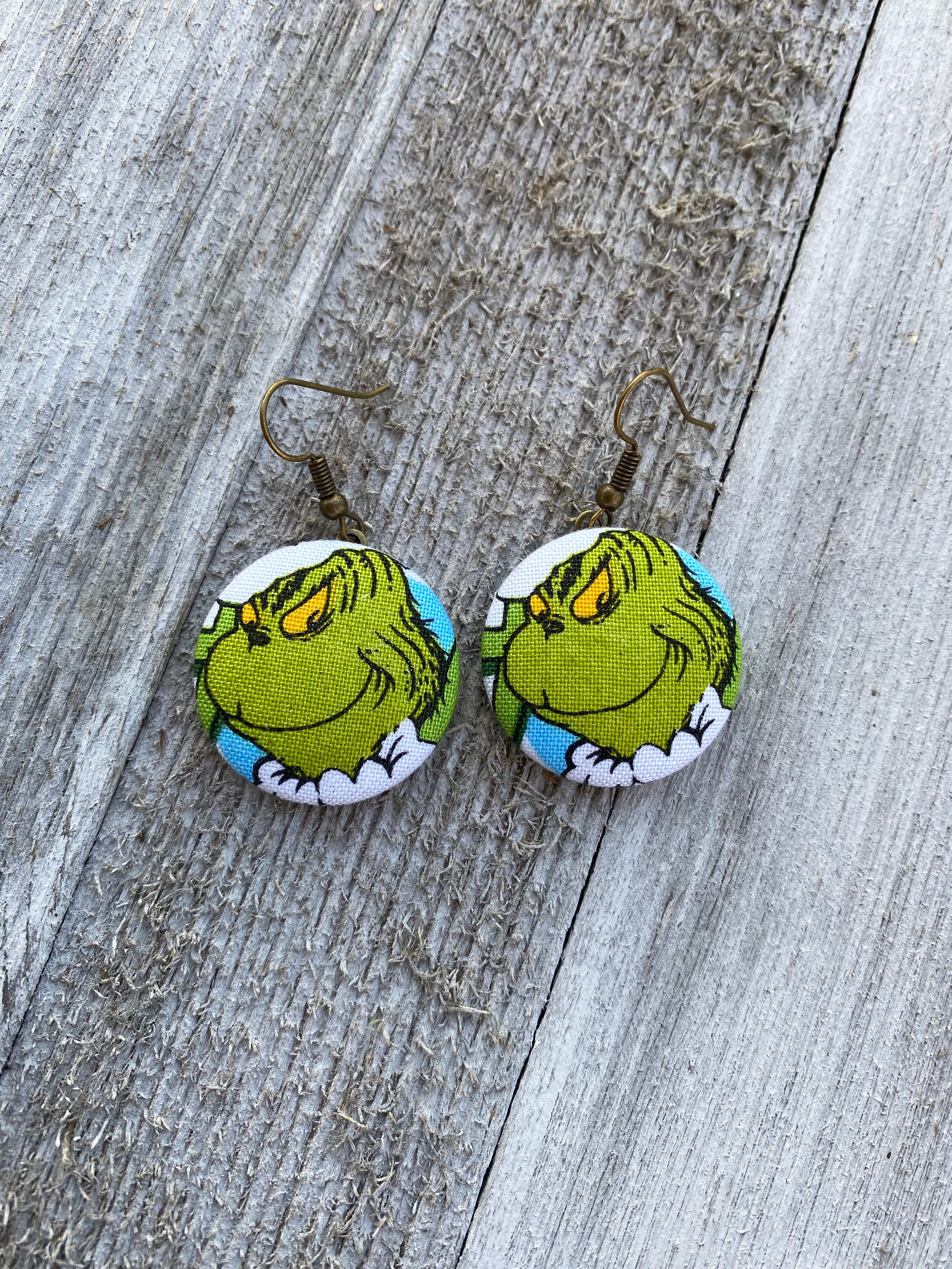 Grinch stud online earrings